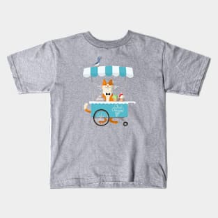 cat ice cream Kids T-Shirt